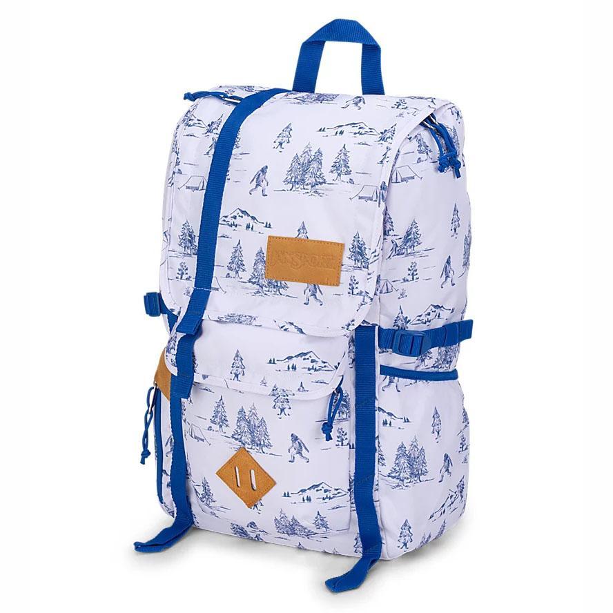 Sac A Dos Voyage JanSport Hatchet Blanche Bleu | BIS-35394388